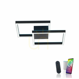 Plafond Q-MARKO 6144-18 Svart 2xLED 1 Plafond Q-MARKO 6144-18 Svart 2xLED small 1