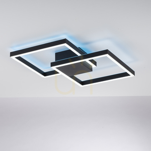 Plafond Q-MARKO 6144-18 Svart 2xLED 10 Plafond Q-MARKO 6144-18 Svart 2xLED small 10