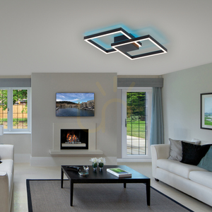 Plafond Q-MARKO 6144-18 Svart 2xLED 2 Plafond Q-MARKO 6144-18 Svart 2xLED small 2
