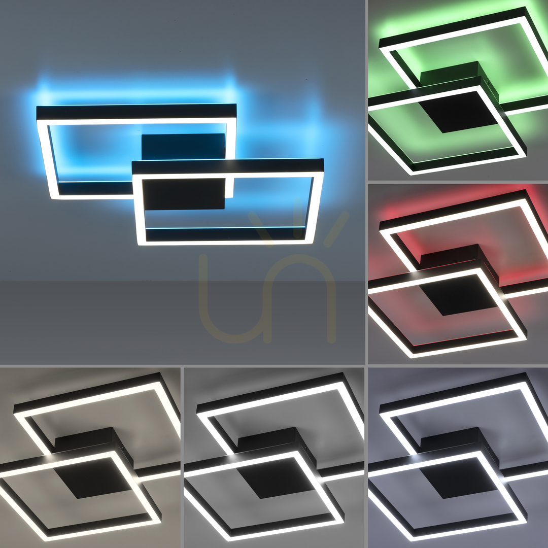 Visa Plafond Q-MARKO 6144-18 Svart 2xLED Plafond Q-MARKO 6144-18 Svart 2xLED