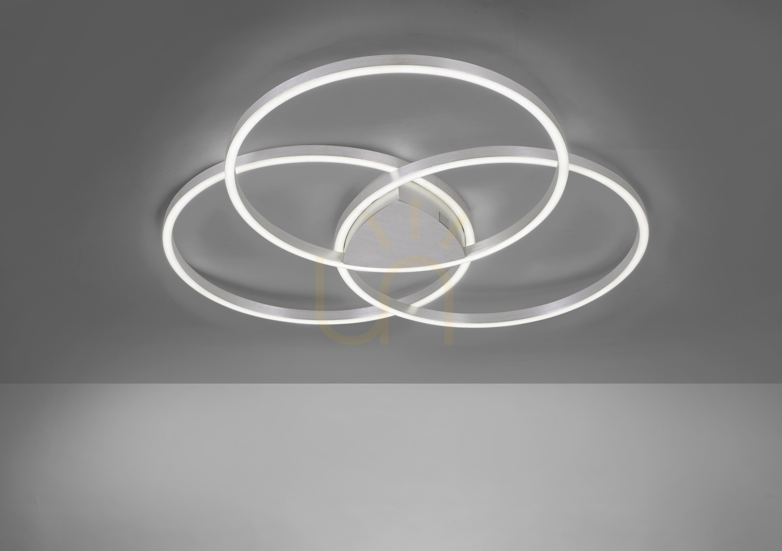 Visa Q-KATE plafond 6579-95 Silver 3xLED Q-KATE plafond 6579-95 Silver 3xLED