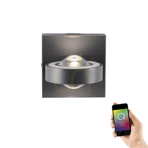 Q-MIA vägglampa 9185-13 Antracit 4xLED small 11