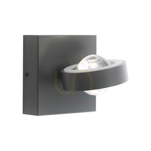 Q-MIA vägglampa 9185-13 Antracit 4xLED small 6