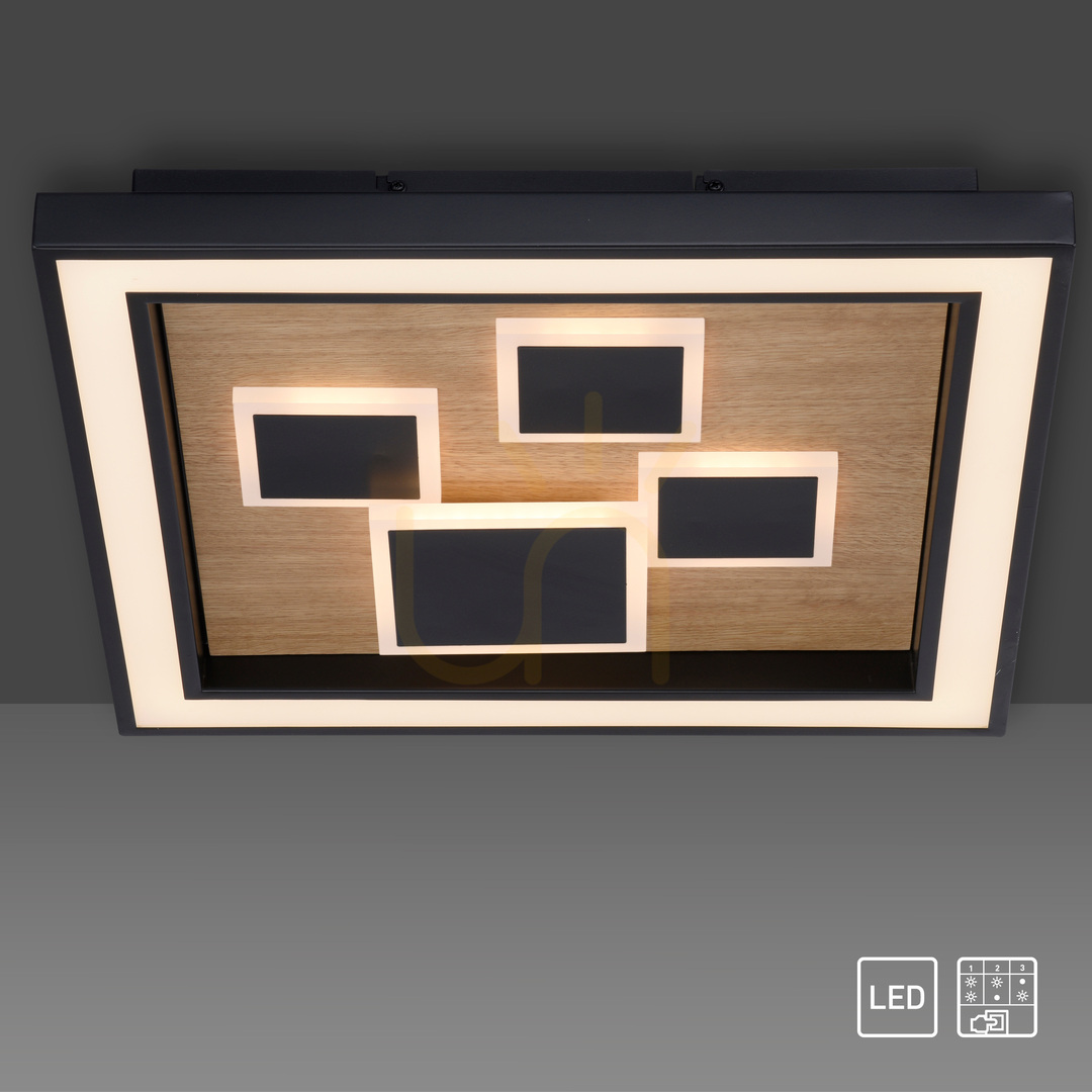 Kontrollera Plafond ELIZA 6283-79 Svart 1xLED Plafond ELIZA 6283-79 Svart 1xLED