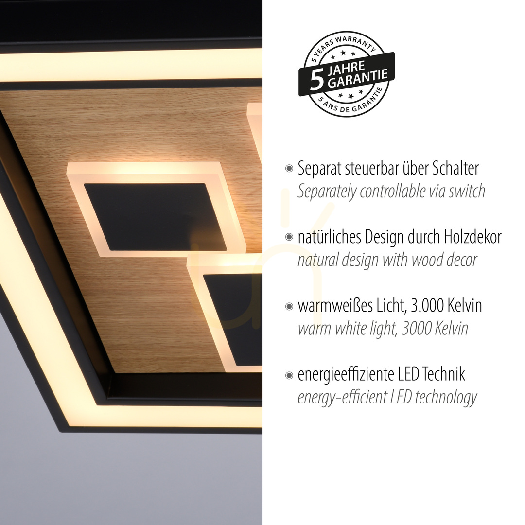 Visa Plafond ELIZA 6283-79 Svart 1xLED Plafond ELIZA 6283-79 Svart 1xLED