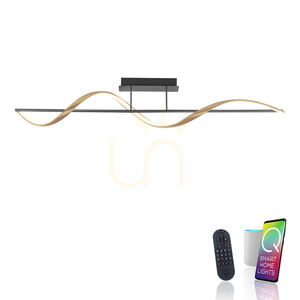 Q-SWING Plafond 6385-13 Mässing 1xLED small 1