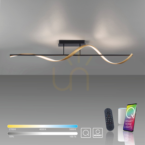 Q-SWING Plafond 6385-13 Mässing 1xLED small 12