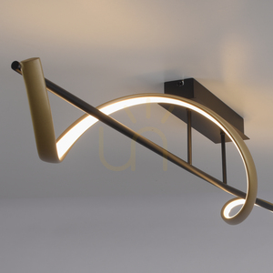 Q-SWING Plafond 6385-13 Mässing 1xLED small 9