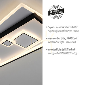 Plafond MAILAK 6391-16 Svart 8xLED small 4