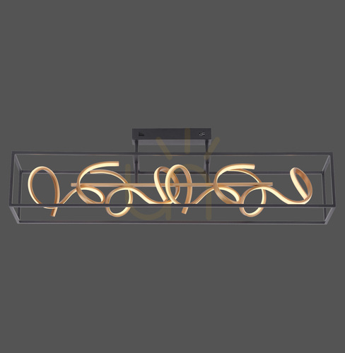 Kontrollera Plafond SELINA 6473-18 Svart 4xLED