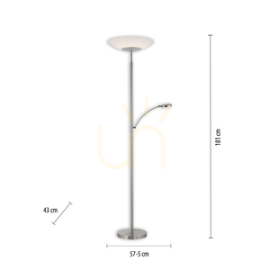 ALFRED 655-55 Silver 2xLED Golvlampa small 7