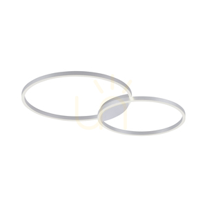 Q-KATE plafond 6589-95 Silver 2xLED small 6