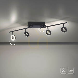 SILEDA Plafond 6786-13 Svart 4xLED small 12