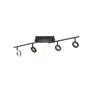 SILEDA Plafond 6786-13 Svart 4xLED small 14