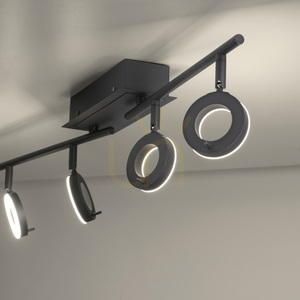 SILEDA Plafond 6786-13 Svart 4xLED small 8
