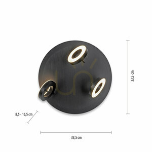 Paul Neuhaus SILEDA 6788-13 antracit LED-taklampa 3000 K IP44 small 7