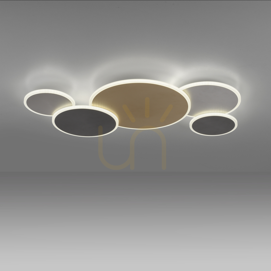 Kontrollera Vägglampa Q-PIATO 8008-70 Multicolor 5xLED Vägglampa Q-PIATO 8008-70 Multicolor 5xLED