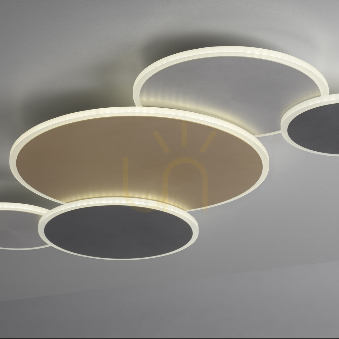 Visa Vägglampa Q-PIATO 8008-70 Multicolor 5xLED Vägglampa Q-PIATO 8008-70 Multicolor 5xLED