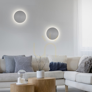 AKKU-PUNTUA vägglampa 8152-15 Grå 1xLED small 2