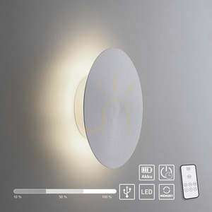AKKU-PUNTUA vägglampa 8152-95 Silver 1xLED small 13