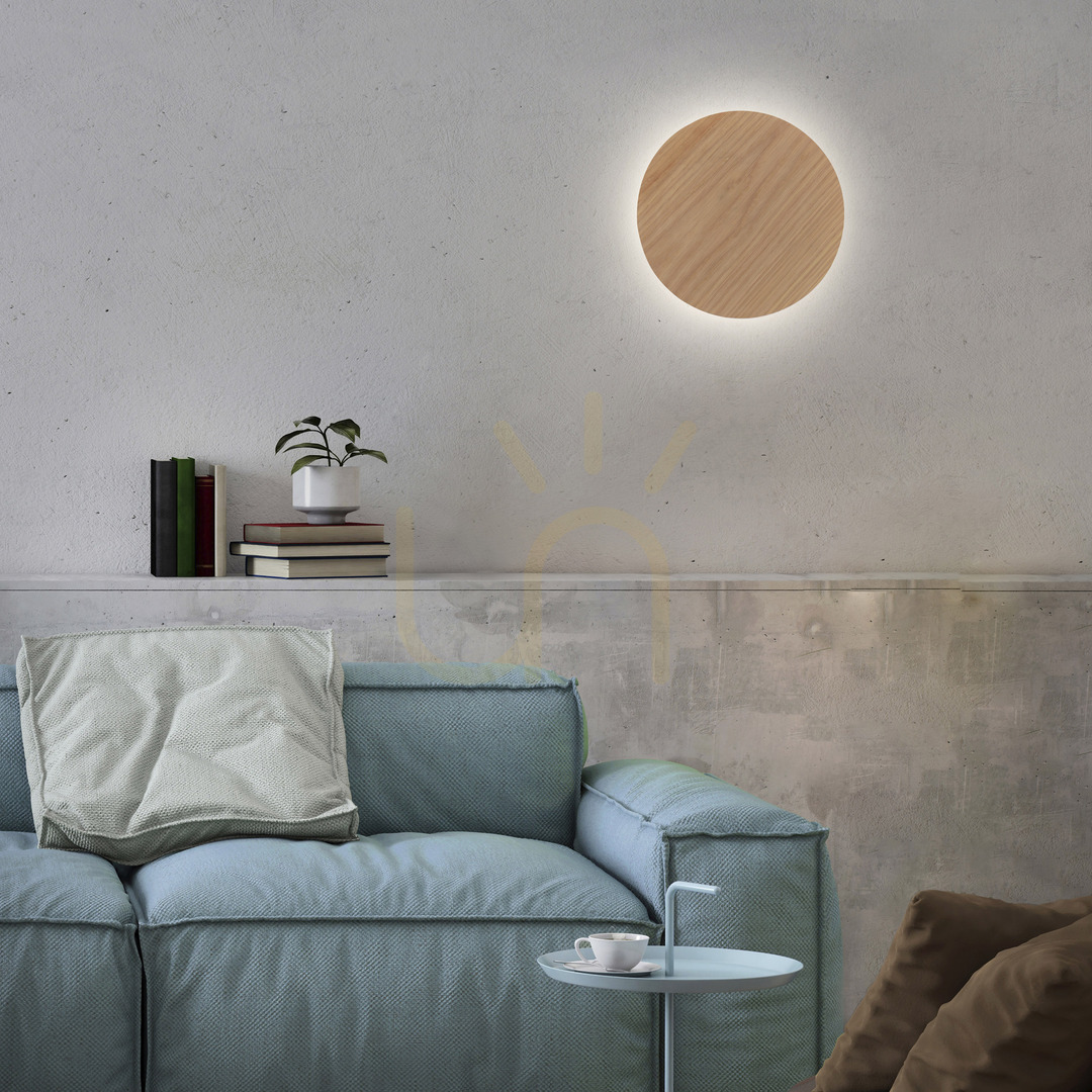 Utsikt AKKU-PUNTUA vägglampa 8153-79 Trä 1xLED AKKU-PUNTUA vägglampa 8153-79 Trä 1xLED