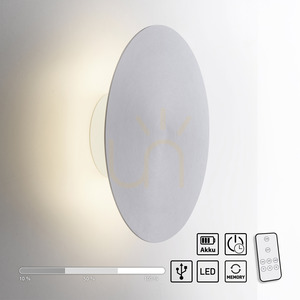 AKKU-PUNTUA vägglampa 8153-95 Silver 1xLED small 13
