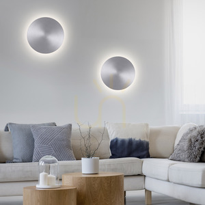 AKKU-PUNTUA vägglampa 8153-95 Silver 1xLED small 2