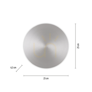 AKKU-PUNTUA vägglampa 8153-95 Silver 1xLED small 8