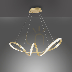Paul Neuhaus Melinda 8292-12 LED-pendel, guldfärgad, 91 × 35 cm, 45 W, 5400 lm, 3000 K, Simply Dim, med justerbar höjd small 4