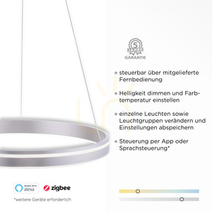 Q-VITO Taklampa 8411-55 Silver 1xLED small 3