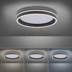 Plafond Q-VITO 8414-13 Antracit 1xLED small 4