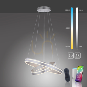 Q-VITO Taklampa 8420-55 Silver 2xLED small 8