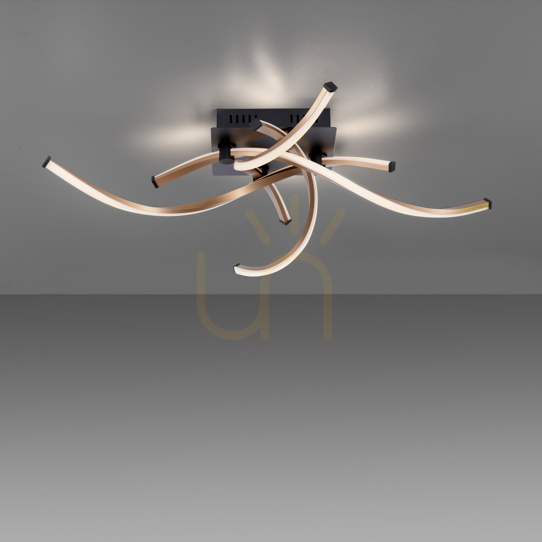 Kontrollera POLINA Plafond 9144-18 Svart 4xLED POLINA Plafond 9144-18 Svart 4xLED