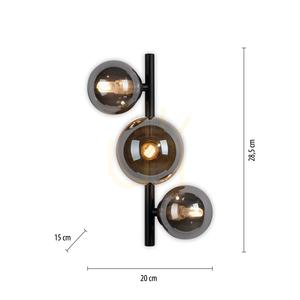POPSICLE 9583-18 Tonad 3xG9 vägglampa 8 POPSICLE 9583-18 Tonad 3xG9 vägglampa small 8