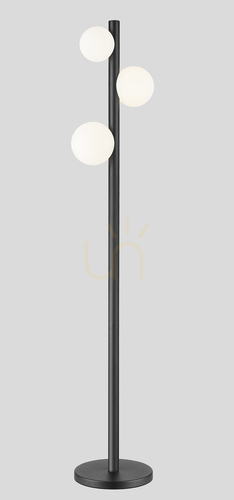 Kontrollera FORES Golvlampa F0574-03N-P7AA Svart 3xG9.