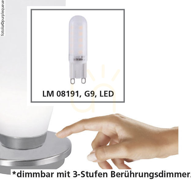 Förhandsvisning TYRA bordslampa 4027-55 Silver 1xG9 TYRA bordslampa 4027-55 Silver 1xG9
