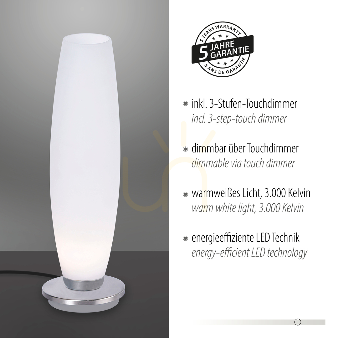 Visa TYRA bordslampa 4027-55 Silver 1xG9 TYRA bordslampa 4027-55 Silver 1xG9