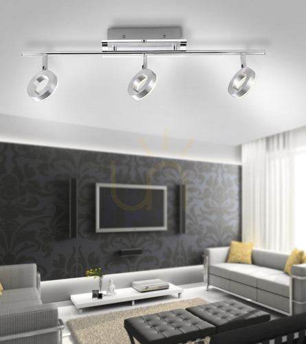 Kontrollera Taklampa Paul Neuhaus Sileda 6785-96, matt aluminium, 3×LED