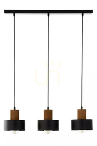Pendellampa Sigma RIF WOOD 3 svart/brun E27 41862 0 Pendellampa Sigma RIF WOOD 3 svart/brun E27 41862 small 0