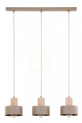 Kontrollera Taklampa Sigma RIF WOOD 3 varm beige/naturligt trä 41872