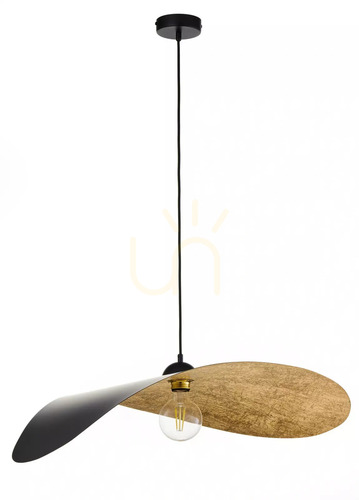 Kontrollera Pendellampa Sigma LEAF svart/guld 41918