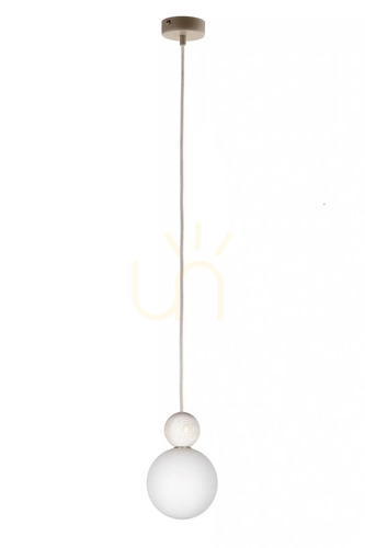 Kontrollera Pendellampa Sigma Rona 1 beige glas trä G9 15 cm SKU 41673