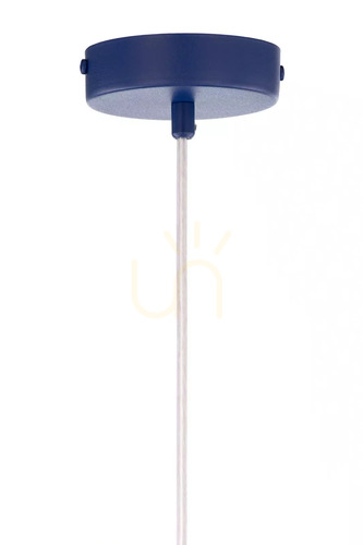 Kontrollera Pendellampa Sigma VITRUM marinblå stål E27 26 cm 41595