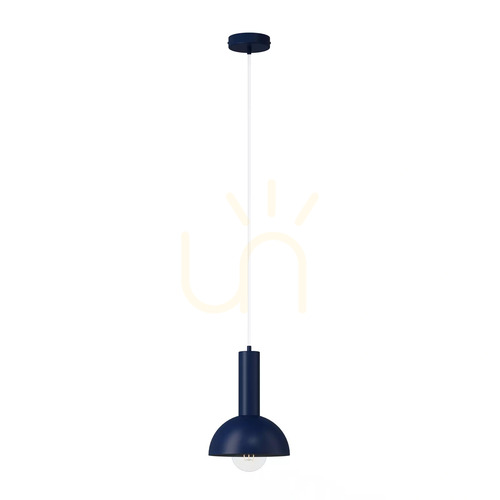 Kontrollera Pendellampa Sigma VITRUM marinblå E27 18 cm 41639