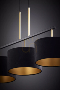 Pendellampa Sigma MARII 3 svart/guld E27 41836 small 2