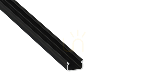 Kontrollera TEKKNI IKKE svart LED-profilpaket 3 m med frostad S10-diffusor