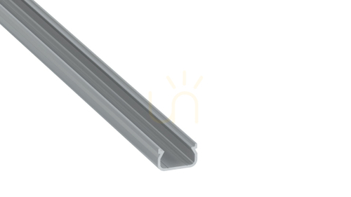 Kontrollera TEKKNI IKKE LED-profilset 2,02 m, silvereloxerat, transparent täckprofil