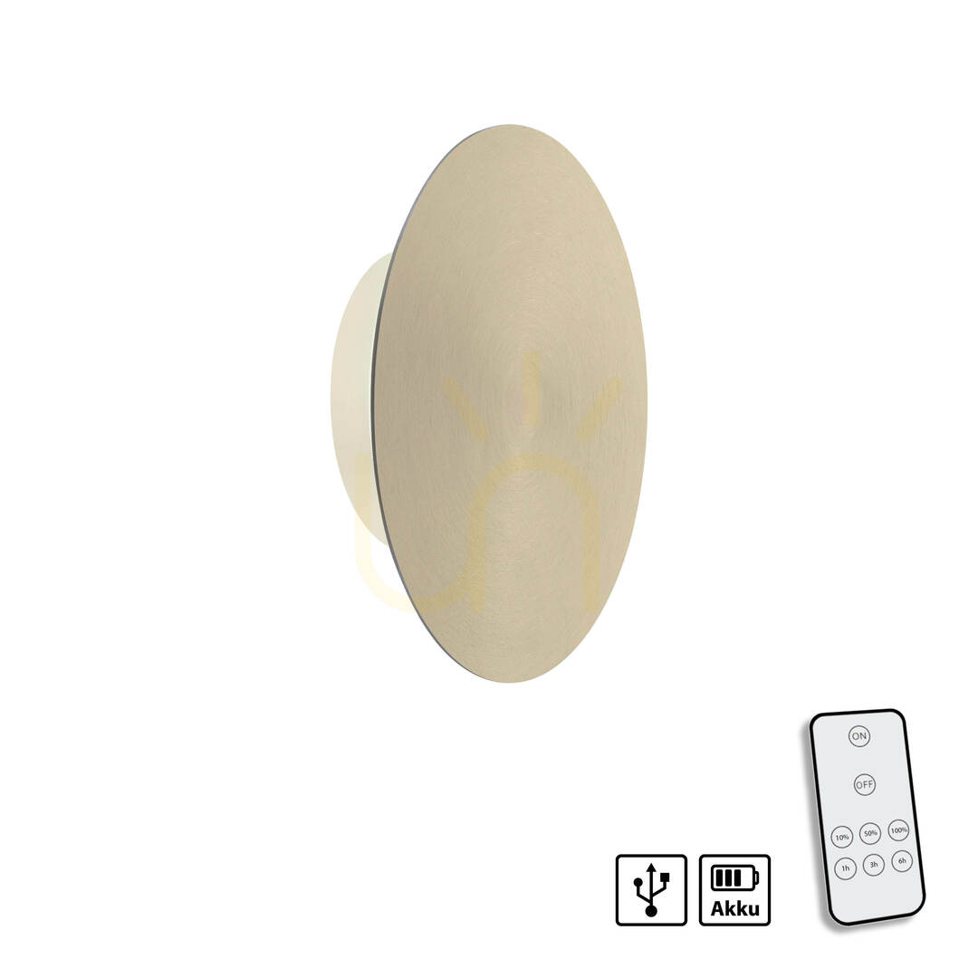 Utsikt AKKU-PUNTUA 8152-60 Brun 1xLED vägglampa AKKU-PUNTUA 8152-60 Brun 1xLED vägglampa