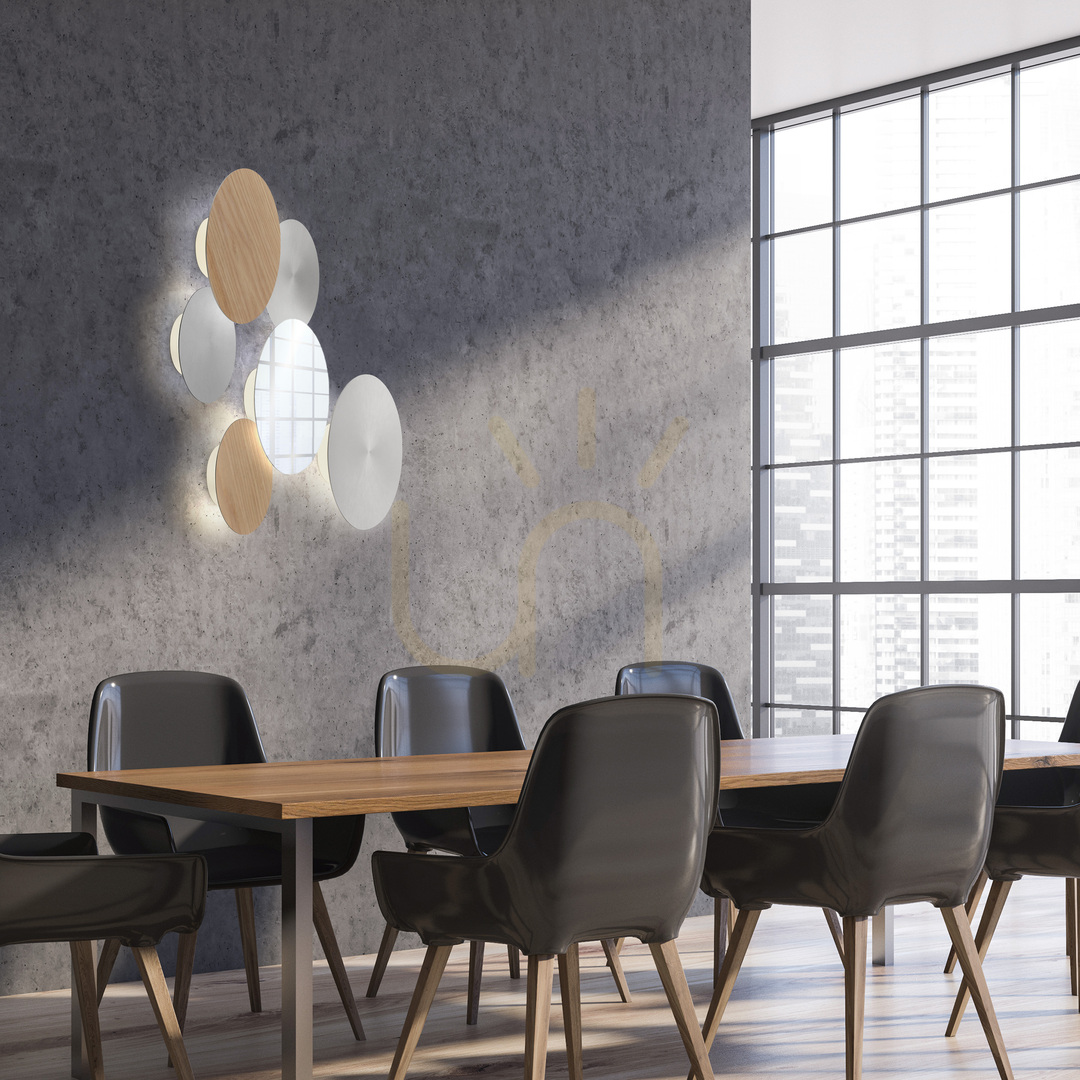 Utsikt AKKU-PUNTUA 8152-60 Brun 1xLED vägglampa AKKU-PUNTUA 8152-60 Brun 1xLED vägglampa