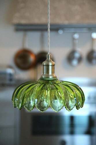 Kontrollera Pendellampa Markslojd KURAGE grönt glas 26 cm E27 1L 109177